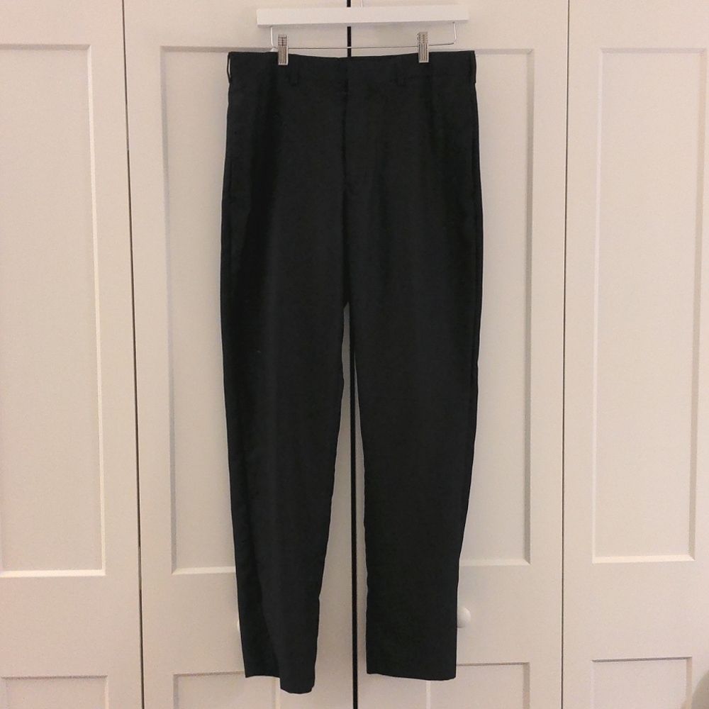 Apt 9 black subtle chevron dress pants slacks 33x32